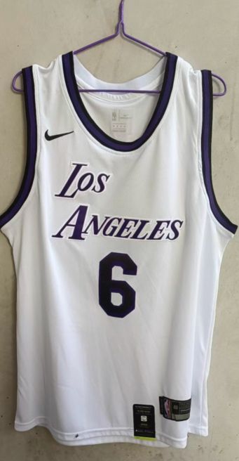 Men Los Angeles Lakers 6 James White Nike Season 22-23 NBA Jersey